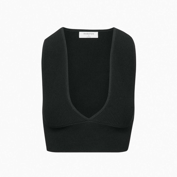 Aritzia Babaton Sculpt Knit Deep V Tank - Picture 7 of 7